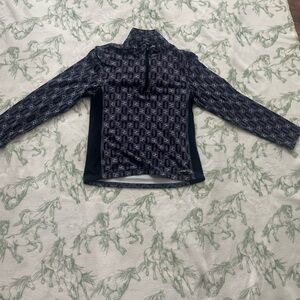 Kerrits Purple and Black Equestrian Top